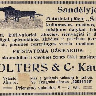 1922 - Motoriniai plūgai „Stock“