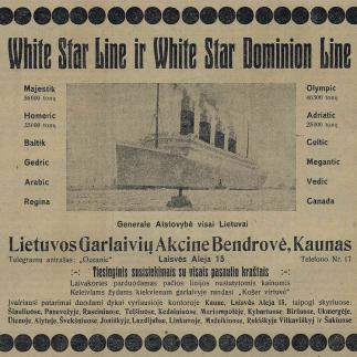 1922 - „White Star Line“ ir „White Star Dominion Line“