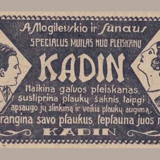 1928 - „A. Magilevskio ir Sūnaus“ specialus muilas nuo pleiskanų „KADIN“