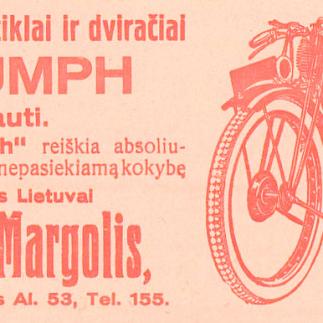 1928 - Anglijos motociklai ir dviračiai „TRIUMPH“