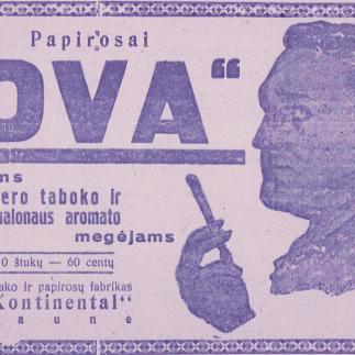 1928 - Papirosai „OVA“