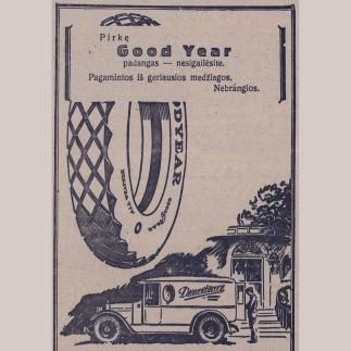 1928 - Pirkę „Good Year“ padangas - nesigailėsite