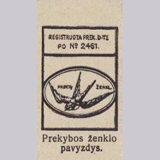 1928 - Prekybos ženklo pavyzdys