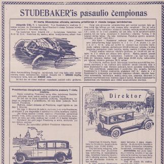 1928 - „Studebaker'is“ pasaulio čempionas