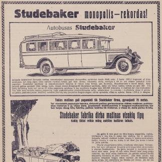 1928 - „Studebaker“ / Monopolis - rekordas!