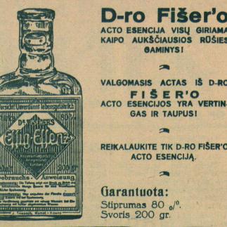 1929 - Acto esencija „D-ro Fišero“