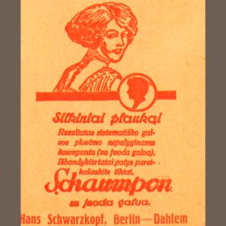 1929 - Šilkinių plaukų šampūnas „Schampon“