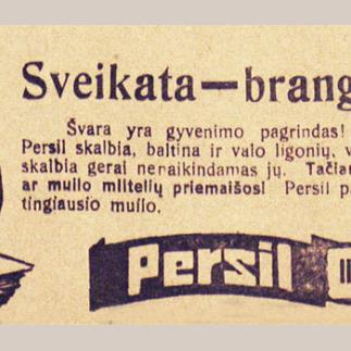 1929 - Sveikata - brangiausias turtas / „Persil" skalbimo milteliai