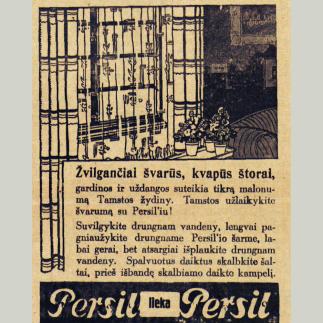 1929 - Tamstos užlaikykite švarumą su „Persil'iu“!