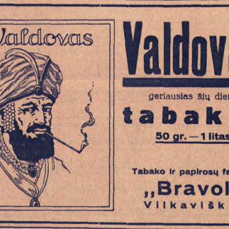 1929 - „Valdovas“ - geriausias šių dienų tabakas