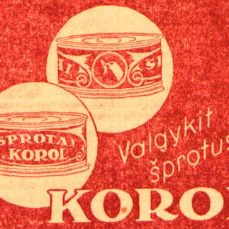 1938 - Valgykit šprotus „KOROL“