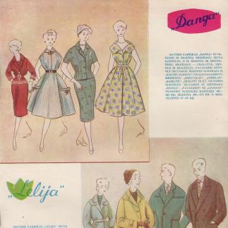 1960 - Siuvimo fabrikai „Danga“ ir „Lelija“