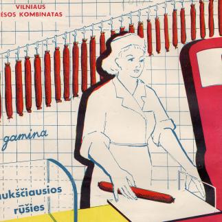 1960 - Vilniaus mėsos kombinatas gamina aukščiausios rūšies dešras