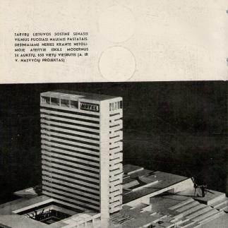 1966 - Dešiniajame Neries krante netolimoje ateityje iškils modernus 650 vietų viešbutis