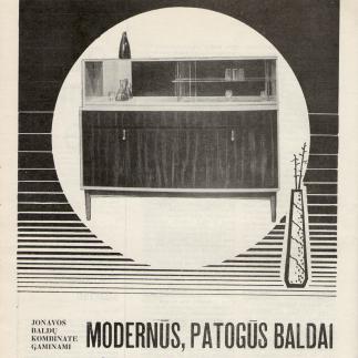 1966 - Jonavos baldų kombinate gaminami modernūs, patogūs baldai