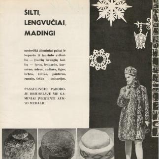 1966 - Moteriški žieminiai paltai ir kepurės
