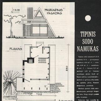 1973 - Tipinis sodo namelis