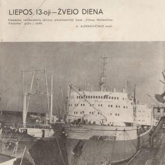 1975 - Liepos 13-oji - Žvejo diena