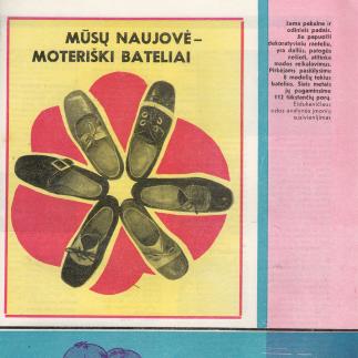 1975 - Mūsų naujovė - moteriški bateliai