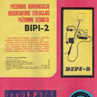 1980 - Požeminių komunikacijų bekontaktinis izoliacijos pažeidimų ieškiklis BIPI-2