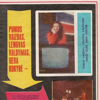 1981 - „Tauras-722“ - puikus vaizdas, lengvas valdymas, gera kokybė
