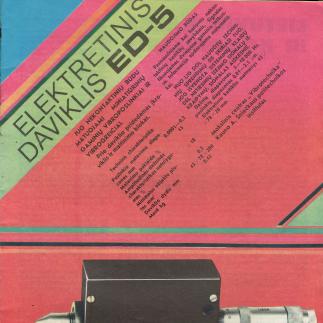 1989 - Elektretinis daviklis ED-5