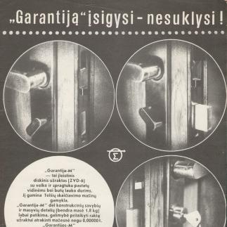 1989 - „Garantiją“ įsigysi - nesuklysi! „SIGMA“