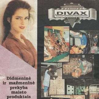 1994 - Didmeninė ir mažmeninė prekyba maisto produktais „DIVAX“