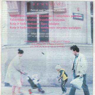 1996 - Dėmesio! Pasirodė nauji „Sodra press“ leidiniai