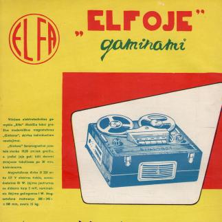 1960 - „Elfoje“ gaminami magnetofonai „Gintaras“