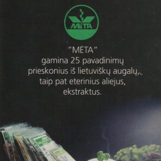 1996 - Pieskoninių žolelių gamyba „MĖTA“