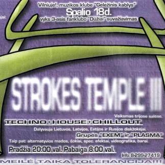 1996 - STROKES TEMPLE III / Techno + House + Chillout