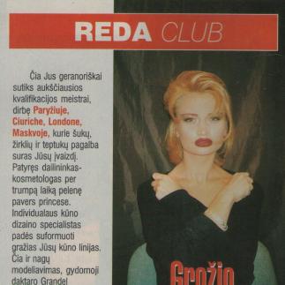 1997 - Grožio ir elegancijos studija „REDA CLUB“