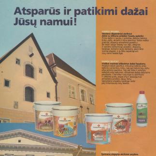 1998 - Atsparūs ir patikimi dažai Jūsų namai! - „Vivacolor“