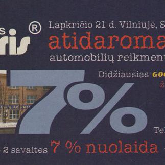 1998 - Automobilių reikmenų parduotuvė „Dagris“