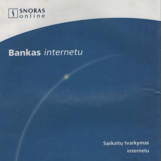 2000 - SNORAS online - Bankas internetu