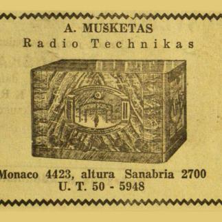1940 - A. Mušketas - Radiotechnikas