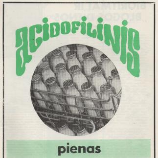 1974 - Acidofilinis pienas 