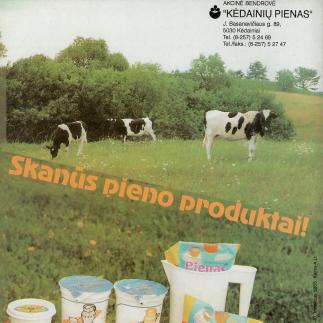 1998 - Akcinė bendrovė „Kėdainių pienas“ / Skanūs pieno produktai!