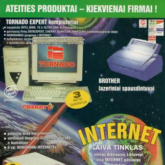 1997 - Ateities produktai - kiekvienai firmai! AIVA sistema