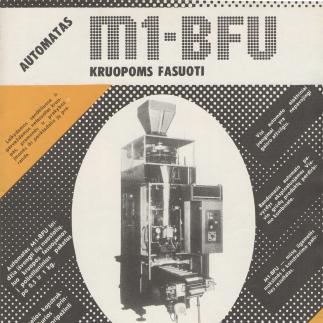 1989 - Automatas kruopoms fasuoti M1-BFU