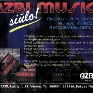 1996 - AZBI MUSIC siūlo!