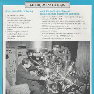 1997 - Chemijos institutas / Paslaugos