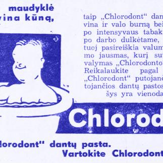 1937 - Dantų pasta „CHLORODONT“