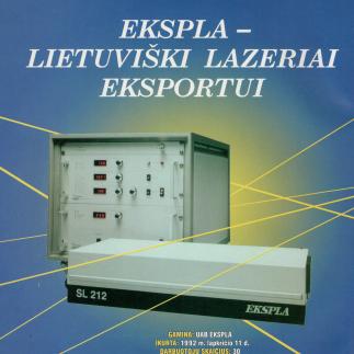 1998 - Ekspla - Lietuviški lazeriai eksportui
