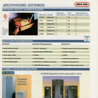 1997 - „INFO-TEC“ archyvavimo sistemos