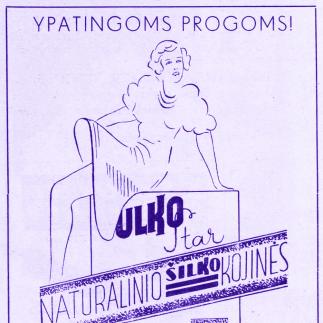 1937 - Ypatingo grožio - Naturalinio šilko kojinės