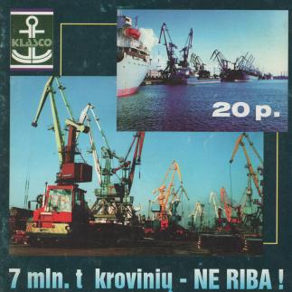 1996 - Klasco / 7 mln. t krovinių - NE RIBA!