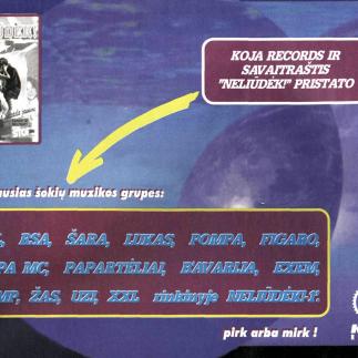 1996 - Koja Records ir savaitraštis „Neliūdėk!“ pristato geriausias šokių muzikos grupes