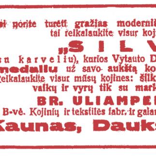 1930 - Kojinės „SILVA“